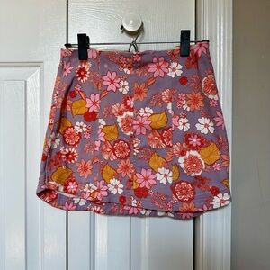 Floral Mini Skirt